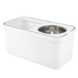 Mop Bucket with Wringer Set 360° Rotating Cleaning Mop with 2 Microfiber Pads for Hardwood Tile Floor