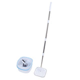 Spin Mop and Bucket Set with Self Separation Dirty and Clean Water System 360 Degree Rotating Self Wringing Square Mop Floor Cleaner for Home