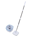 Spin Mop and Bucket Set with Self Separation Dirty and Clean Water System 360 Degree Rotating Self Wringing Square Mop Floor Cleaner for Home