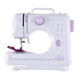 Sewing Machine for Beginners with 137 Piece Accessories Portable Mini Electric Handheld Multifunctional Beginner Kit Built-in 12 Stitches 2 Speed Auto Winding Storage Drawer Light and Pedal US Plug 110V