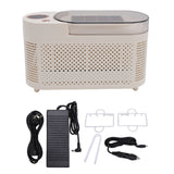 Countertop Mini Ice Maker 120W Aluminum 8 Cubes Portable Ice Machine with Car Power Cord for Home Camping RV EU Plug