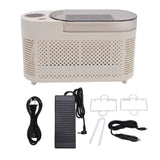Countertop Mini Ice Maker 120W Aluminum 8 Cubes Portable Ice Machine with Car Power Cord for Home Camping RV US Plug