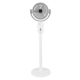 Standing Fan 180 Degree Manual Vertical Oscillating Fan Quiet Floor Fan with Remote Adjustable Height 5 Speeds 8H Timer for Home Bedroom