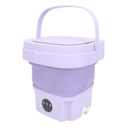 11L Portable Washing Machine Automatic Soft Spin Dry Portable Deep Cleaning Washing Machine for Apartment Dorm Hotel US Plug