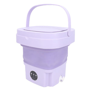 11L Portable Washing Machine Automatic Soft Spin Dry Portable Deep Cleaning Washing Machine for Apartment Dorm Hotel US Plug