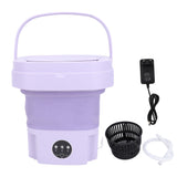 11L Portable Washing Machine Automatic Soft Spin Dry Portable Deep Cleaning Washing Machine for Apartment Dorm Hotel EU Plug