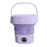 11L Portable Washing Machine Automatic Soft Spin Dry Portable Deep Cleaning Washing Machine for Apartment Dorm Hotel EU Plug