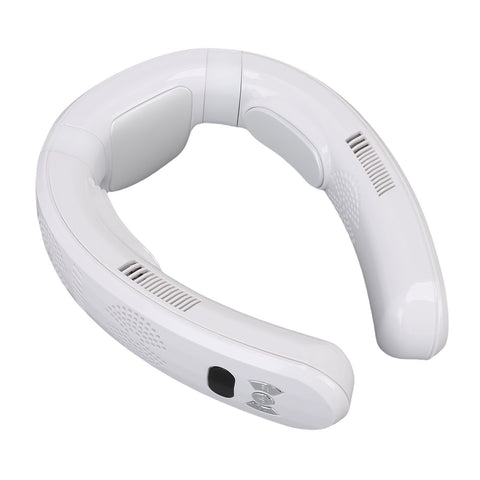 Portable Neck Fan Cooling and Heating Dual Use 3 Speeds Semiconductor Quiet Lightweight Battery Operated Wearable Fan for Beach White In Australia - Darrahopens