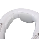 Portable Neck Fan Cooling and Heating Dual Use 3 Speeds Semiconductor Quiet Lightweight Battery Operated Wearable Fan for Beach White