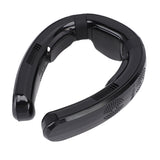 Portable Neck Fan Cooling and Heating Dual Use 3 Speeds Semiconductor Quiet Lightweight Battery Operated Wearable Fan for Beach Glossy Black