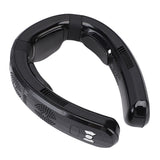 Portable Neck Fan Cooling and Heating Dual Use 3 Speeds Semiconductor Quiet Lightweight Battery Operated Wearable Fan for Beach Glossy Black