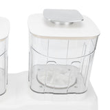 Underwear Washing Machine Double Cup Deep Clean Portable Travel Mini Laundry Washer for Bra Socks Baby Clothes White