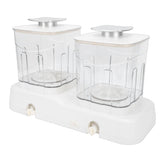 Underwear Washing Machine Double Cup Deep Clean Portable Travel Mini Laundry Washer for Bra Socks Baby Clothes White