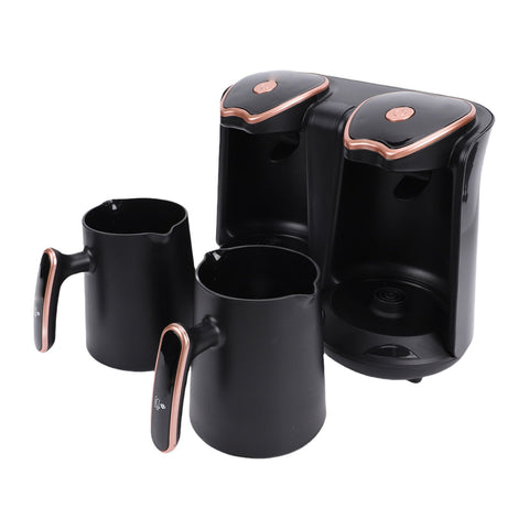 Turkish Coffee Maker 1200W Dual Compartment Electric Turkish Coffee Machine with 2 Cups for Hot Beverage Brewing In Australia - Darrahopens