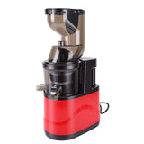 Cold Press Juicer with Wide Feed Chute 350W Slow Masticating Juicer with Pulp Separation for Whole Vegetables and Fruits Red US Plug