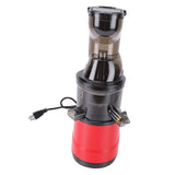 Cold Press Juicer with Wide Feed Chute 350W Slow Masticating Juicer with Pulp Separation for Whole Vegetables and Fruits Red US Plug