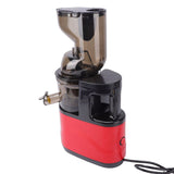 Cold Press Juicer with Wide Feed Chute 350W Slow Masticating Juicer with Pulp Separation for Whole Vegetables and Fruits Red US Plug