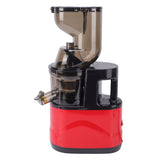 Cold Press Juicer with Wide Feed Chute 350W Slow Masticating Juicer with Pulp Separation for Whole Vegetables and Fruits Red US Plug