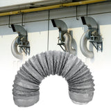1m Aluminum Foil Flexible Ducting Exhaust Hose Kitchen Ventilation Insulation Noise Reduction In Australia - Darrahopens