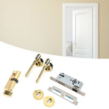 Mechanical Door Lock with Handle Set Modern Interior Bedroom Door AntiTheft Lock Kit