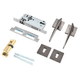 Split Door Lock Handle Kit Modern AntiTheft Door Lockset for Home Bedroom Bathroom Office In Australia - Darrahopens