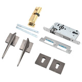 Split Door Lock Handle Kit Modern AntiTheft Door Lockset for Home Bedroom Bathroom Office