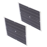 2Pcs 20V 25W Solar Panel 30A Solar Charge Controller Cable Set Photovoltaic System Kit