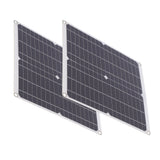 2Pcs Portable 25W Solar Panel Board 20V 60A Solar Charge Controller for Camping Emergency