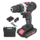 42V Cordless Electric Drill 2‑Variable Speed Portable Zinc Alloy Screwdriver 350/1400rpm In Australia - Darrahopens