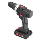 42V Cordless Electric Drill 2‑Variable Speed Portable Zinc Alloy Screwdriver 350/1400rpm