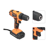 Double Speed Handheld Lithium Electric Drill Multifunction Rechargeable Electric Screwdriver Power Tool
