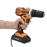 21V Lithium Electric Drill Electric Screw Driver Impact Drill Cordless Power Tool Set