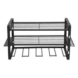 Drill Organizer Black Drill Holder 150lb Load Bearing Wall Mount Tool Rack with Full Accessories for Garage Workshop