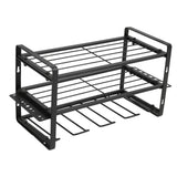 Drill Organizer Black Drill Holder 150lb Load Bearing Wall Mount Tool Rack with Full Accessories for Garage Workshop
