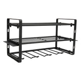 Drill Organizer Black Drill Holder 150lb Load Bearing Wall Mount Tool Rack with Full Accessories for Garage Workshop