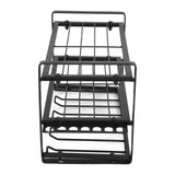 Drill Organizer Black Drill Holder 150lb Load Bearing Wall Mount Tool Rack with Full Accessories for Garage Workshop