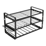 Drill Organizer Black Drill Holder 150lb Load Bearing Wall Mount Tool Rack with Full Accessories for Garage Workshop