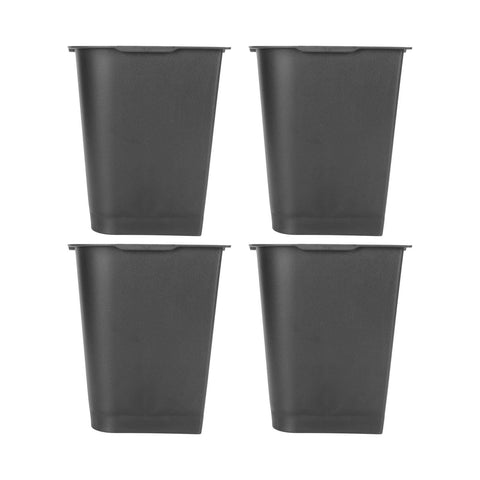 4 Pcs 8in Black Trapezoid Heavy Duty Bed Chair Risers Feet Leg Lift Furniture Extra Raisers Stand Black