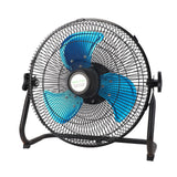 Solar Powered Floor Fan 15W 12 Gear Speed Digital Display Rechargeable Floor Fan for Outdoor Camping Fishing 100‑240V US Plug