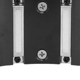 5 Blade Wall Hanging Fireplace Fan Aluminum Alloy Magnetic Silent Heat Powered Hanging Stove Fans for Gas Stoves Silver