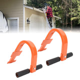 2Pack Ladder Stabilizer Roof Hook with Wheels Steel Strong Grip Easy Install Portable Ladder Attachment for Roof Ridge