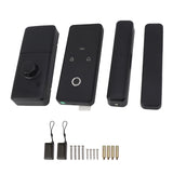 Smart Lock Reversible Opening Right Fingerprint Electronic Lock for Tuya Drill Free Auto Lock Built in Doorbell Voice Prompt Anti Prying Alarm