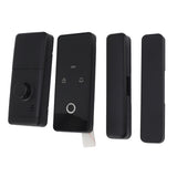 Smart Lock Reversible Opening Right Fingerprint Electronic Lock for Tuya Drill Free Auto Lock Built in Doorbell Voice Prompt Anti Prying Alarm