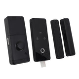 Smart Lock Reversible Opening Right Fingerprint Electronic Lock for Tuya Drill Free Auto Lock Built in Doorbell Voice Prompt Anti Prying Alarm