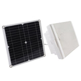 Solar Fan 12W 12V DC Monocrystalline Solar Panel Powered Exhaust Fan for Outdoor Greenhouse