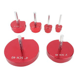 PVC Pipe Reamer Tool for PPRK6 Plastic Pipe Fitting Reamer 6 Piece Kit Fit Into Standard 1/2 Inch Drills