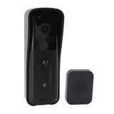 Smart Video Doorbell Professional 1080P Camera PIR Motion Detection Voice Call Support Indoor Linkage WiFi Video Doorbell Black