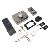 Door Smart Lock Keyless Entry Lock Fingerprint Password Card and Key Unlock IP66 Waterproof Smart Entry Lock for Outdoor Courtyard