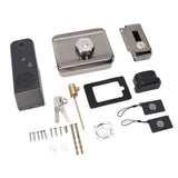 Door Smart Lock Keyless Entry Lock Fingerprint Password Card and Key Unlock IP66 Waterproof Smart Entry Lock for Outdoor Courtyard