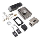 Door Smart Lock Keyless Entry Lock Fingerprint Password Card and Key Unlock IP66 Waterproof Smart Entry Lock for Outdoor Courtyard